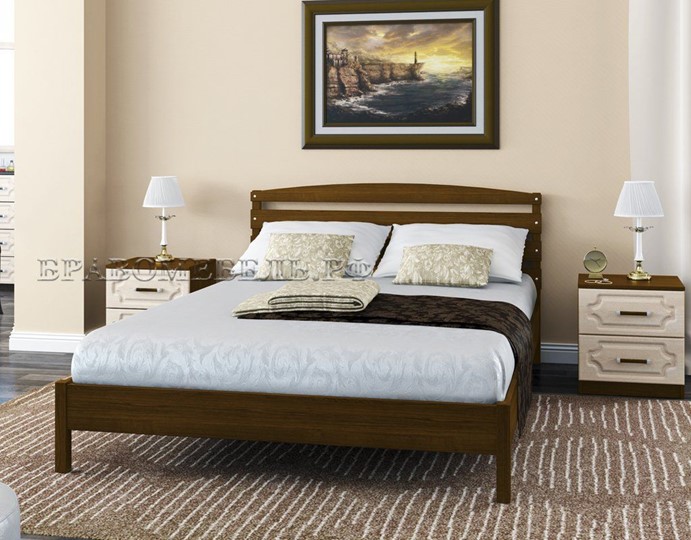Спальная кровать Камелия-1 (Венге) 140х200 в Кургане - изображение 2