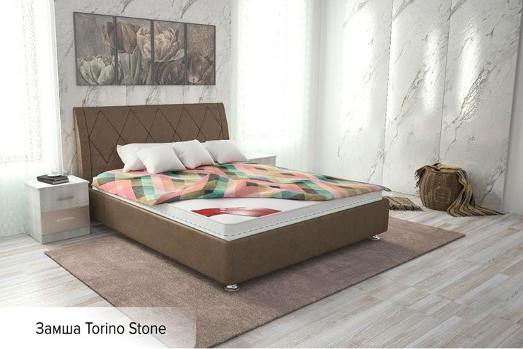 Спальная кровать Верона 120х200 (с основанием) в Кургане - изображение 6