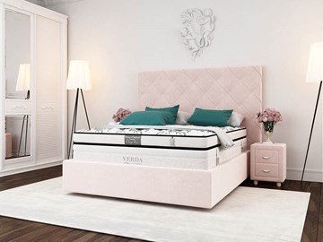 Кровать 2-спальная Style Compact/Island M 180х200, Флок (Велсофт Винтажный розовый) в Шадринске
