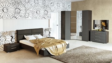 Модульная спальня Наоми №1, цвет Фон серый, Джут в Шадринске
