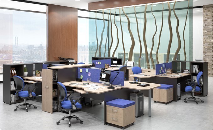 Офисный набор мебели Xten для двух сотрудников с тумбочками в Шадринске - изображение 6