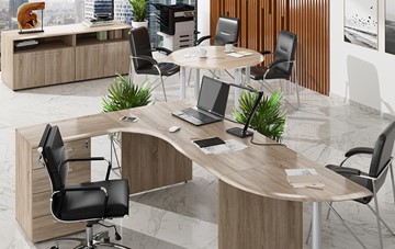 Мебель для персонала Wave 2, рабочий стол и конференц-стол в Шадринске