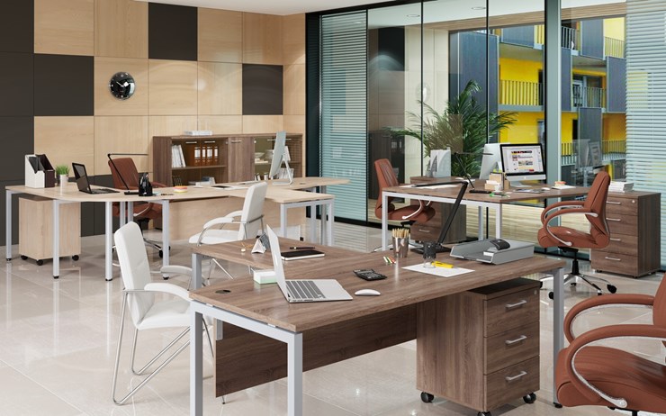 Комплект офисной мебели Xten S 1 - один стол с приставным брифингом в Шадринске - изображение