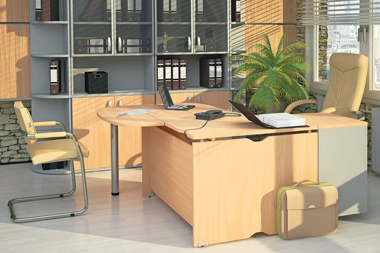 Офисный комплект мебели Милан для руководителя отдела в Шадринске - изображение