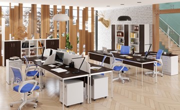 Набор мебели в офис Imago S - два стола, две тумбы в Шадринске