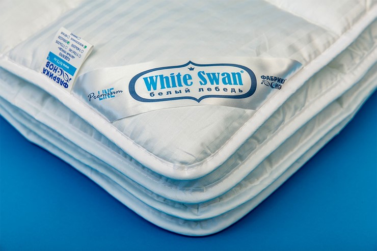 Одеяло всесезонное двуспальное Белый лебедь в Шадринске - изображение 1
