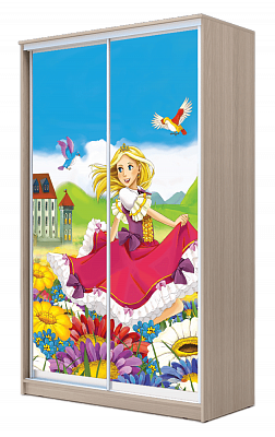 Шкаф детский ХИТ 23-17-77-11, Принцесса, шимо свеилый в Шадринске - изображение