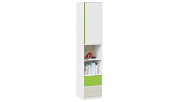 Комбинированный шкаф детский Сканди СМ-386.07.20-20 (Дуб Гарден, Белая, Зеленый) в Кургане