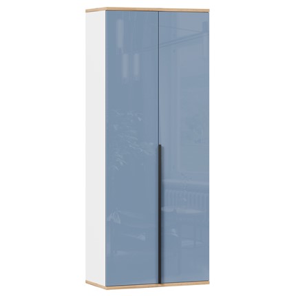 Шкаф двухстворчатый Урбан 528.050, белый/капри синий в Кургане - изображение