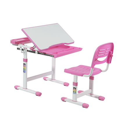 Парта растущая и стул Cantare Pink в Шадринске - изображение