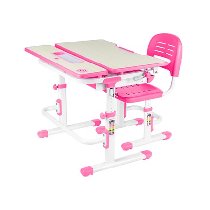 Растущая парта + стул Lavoro Pink в Шадринске - изображение