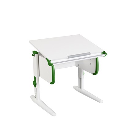 Детский стол-трансформер 1/75 (СУТ.24) белый/белый/Зеленый в Шадринске - изображение