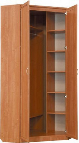 Шкаф 401 угловой со штангой, цвет Венге в Шадринске - изображение 1