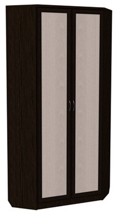 Шкаф 401 угловой со штангой, цвет Венге в Шадринске - изображение