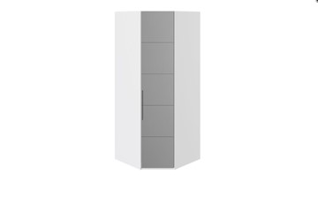 Угловой шкаф Наоми с зеркальной правой дверью, цвет Белый глянец СМ-208.07.07 R в Шадринске - предосмотр