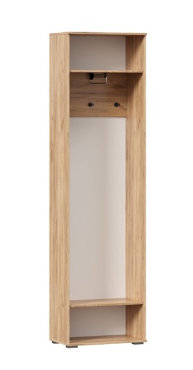 Шкаф одностворчатый Фиджи с декоративными накладками 659.300, Дуб Золотой/Антрацит в Шадринске - изображение 2