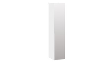 Шкаф для белья с 1 зеркальной дверью Порто (580) СМ-393.07.002 (Белый жемчуг/Белый жемчуг) в Шадринске