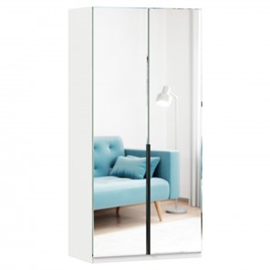 Шкаф 2х-дверный Норд ЛД 677.070.000.009 с двумя зеркалами, Белый в Шадринске