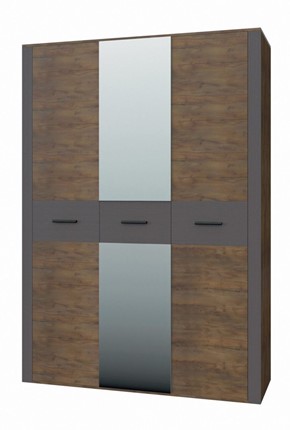 Шкаф трехдверный Куба ШР-3 (С зеркалом) в Кургане - изображение