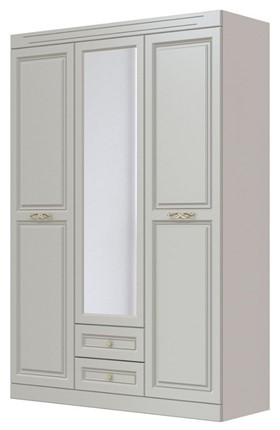 Шкаф трехдверный в спальню Олимп ШР-3 (Фисташковый) 1 зеркало в Кургане - изображение