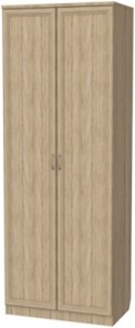 Шкаф 2-х створчатый 101 со штангой,цвет Дуб Сонома в Шадринске