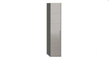 Шкаф Наоми с зеркальной дверью левый, цвет Фон серый, Джут СМ-208.07.02 L в Шадринске