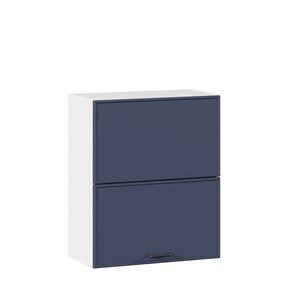 Навесной горизонтальный шкаф 600 комбинированный Индиго ЛД 298.970.000.125, Белый/Тёмно-синий в Кургане