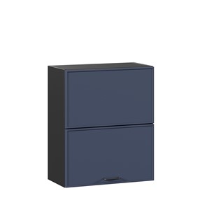Кухонный горизонтальный шкаф 600 комбинированный Индиго ЛД 298.970.000.167, Чёрный/Тёмно-синий в Шадринске