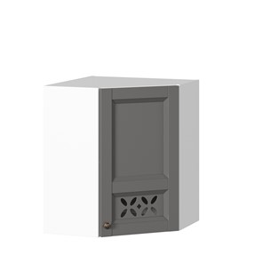 Кухонный шкаф Амели-3 угловой 600 ЛД 299.610.000.055, Белый/Оникс серый в Кургане