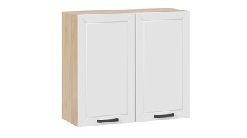 Навесной кухонный шкаф Лорас 1В8 (Дуб крафт золотой/Холст белый) в Кургане - предосмотр