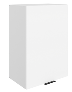 Шкаф навесной Стоун L500 Н720 (1 дв. гл.) (белый/джелато софттач) в Кургане