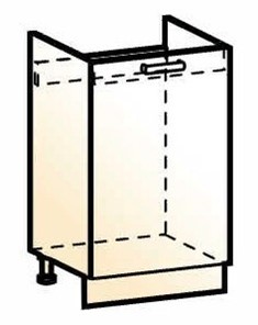 Шкаф рабочий под мойку Стоун L500 (1 дв. гл.) в Кургане