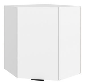 Шкаф на кухню Стоун  L600x600 (1 дв. гл.) (белый/джелато софттач) в Кургане