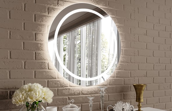 Зеркало настенное С подсветкой D80 см в Шадринске - изображение