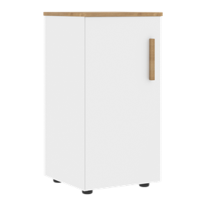 Низкий шкаф колонна с левой дверью FORTA Белый-Дуб Гамильтон FLC 40.1 (L) (399х404х801) в Шадринске