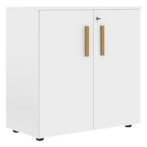 Шкаф широкий низкий с малыми дверцами FORTA Белый FLC 80.1(Z) (798х404х801) в Шадринске