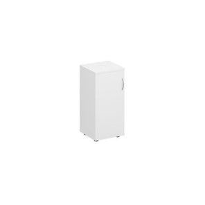 Шкаф для документов низкий узкий закрытый Комфорт КФ, белый премиум (40x38x84) К.508 ДШ в Шадринске