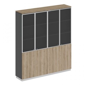 Шкаф для документов со стеклянными дверьми Speech Cube (180.2x40x203.4) СИ 315 ДС АР ДС/ХР в Кургане