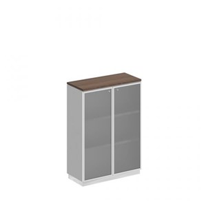Шкаф для документов средний стекло в рамке Speech Cube (90x40x124.6) СИ 319 ДГ БП ХР в Кургане