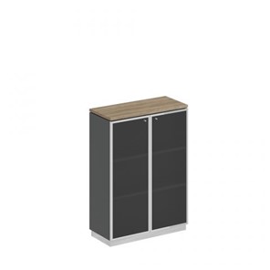 Шкаф для документов средний стекло в рамке Speech Cube (90x40x124.6) СИ 319 ДС АР ХР в Кургане