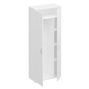 Шкаф для одежды с дополнением Комфорт КФ, белый премиум (80x38x200) К.531 ДШ в Шадринске