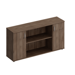 Шкаф комбинированный низкий Комфорт, дуб шамони темный (154x38x75) К.521 в Шадринске