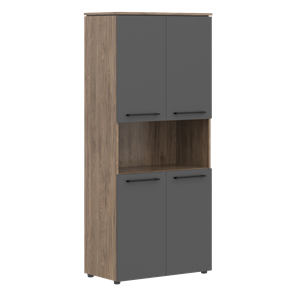 Шкаф с глухими дверьми MORRIS TREND Антрацит/Кария Пальмира MHC 85.4 (854х423х1956) в Кургане