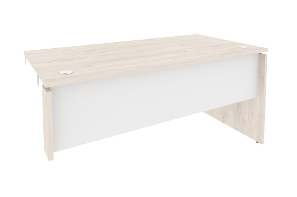 Приставной стол O.SPR-4.8R, Денвер светлый/Белый в Кургане - изображение