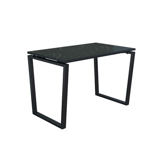 Стол для компьютера Юта 55.09, мрамор черный/металл черный в Шадринске
