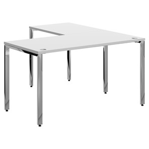 Письменный угловой  стол для персонала левый XTEN GLOSS  Белый  XGCT 1415.1 (L) (1400х1500х750) в Шадринске