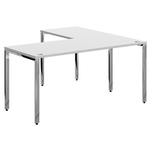 Письменный угловой  стол для персонала левый XTEN GLOSS  Белый XGCT 1615.1 (L) (1600х1500х750) в Шадринске