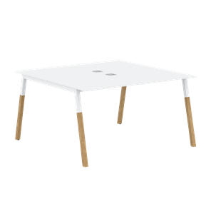 Переговорный стол FORTA Белый-Белый-БукFWST 1313 (1380x1346x733) в Шадринске