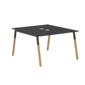 Переговорный стол FORTA Черный Графит-Черный Графит-Бук  FWST 1113 (1180x1346x733) в Шадринске
