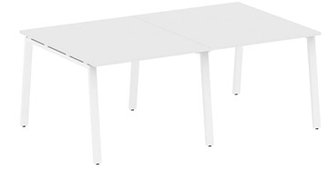 Переговорный стол БА.ПРГ-2.2, Белый/Белый в Кургане